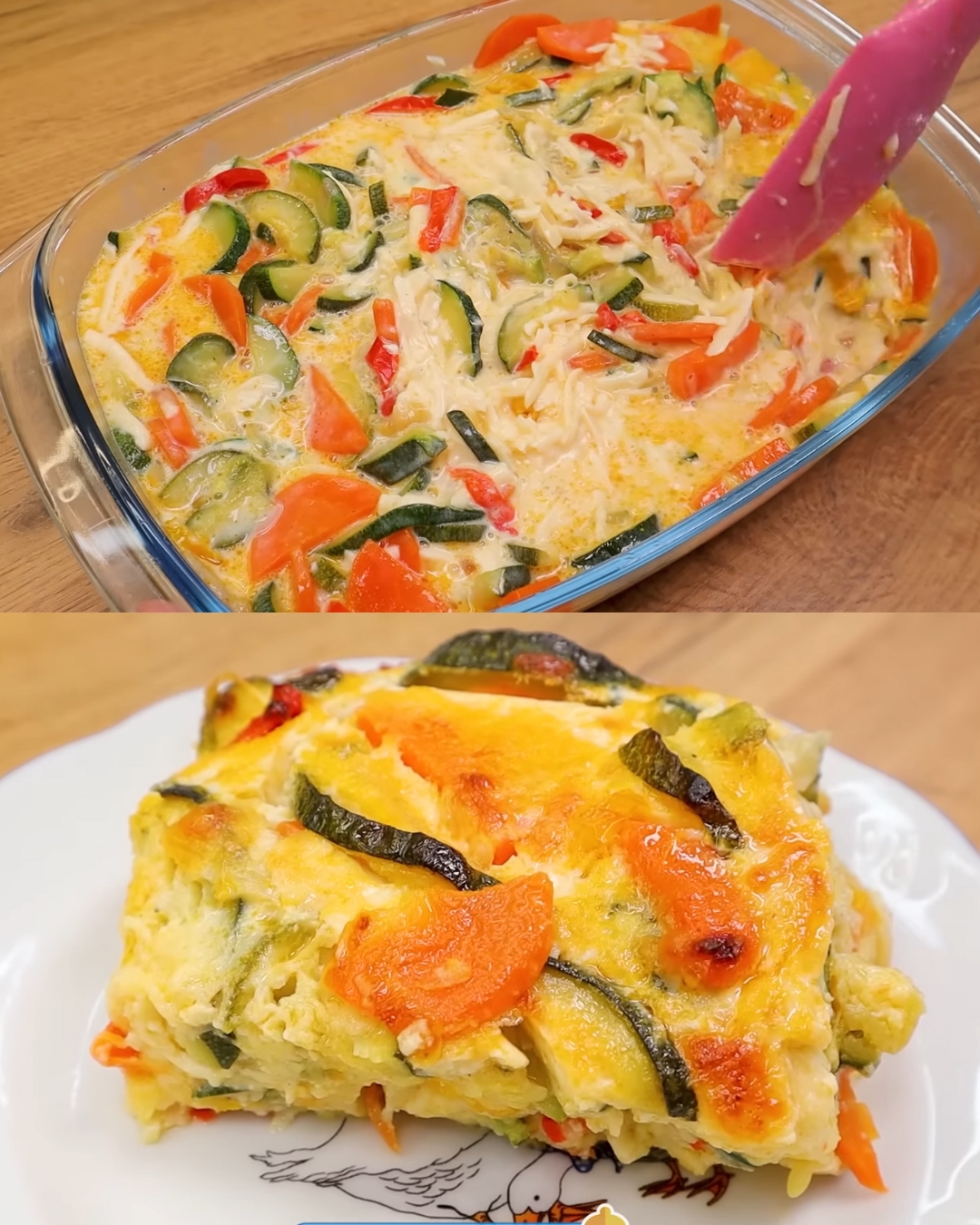 Baked Vegetable Casserole with Cheese