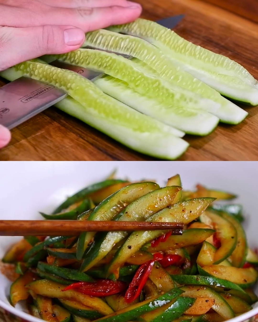 Spicy Stir-Fried Cucumber