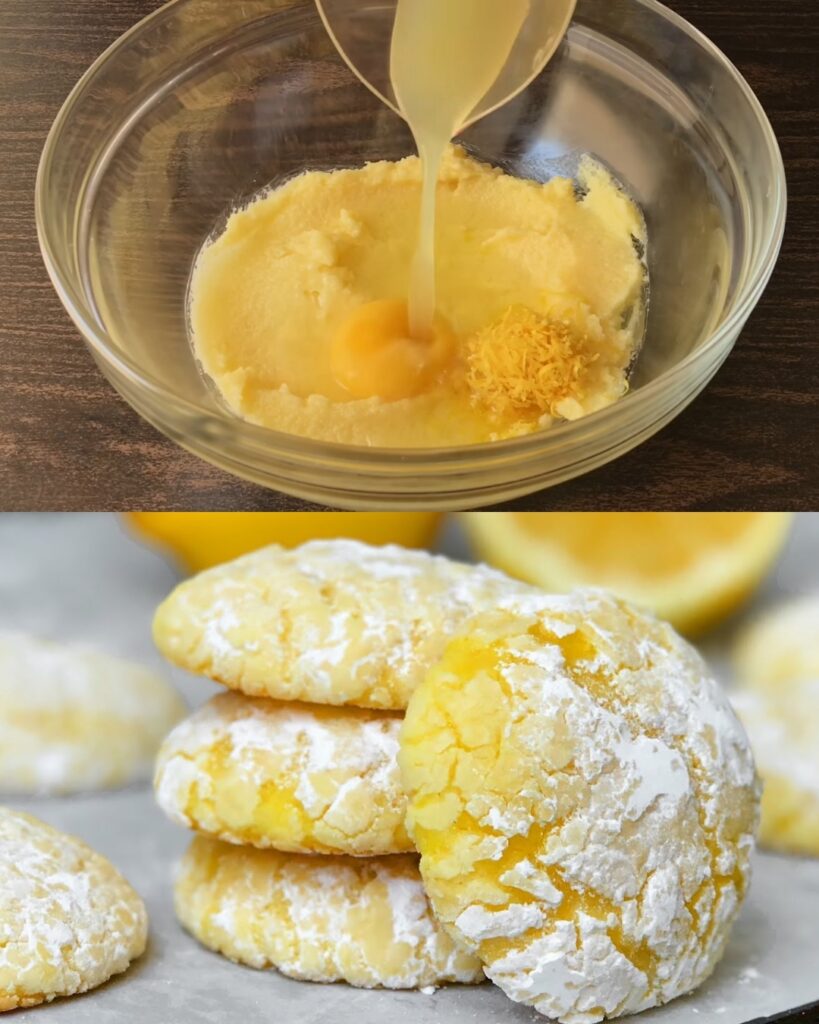Lemon Crinkle Cookies