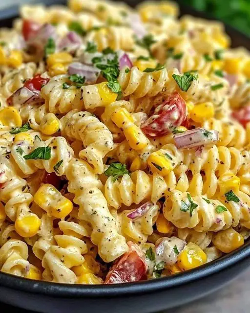 Grilled Corn Pasta Salad