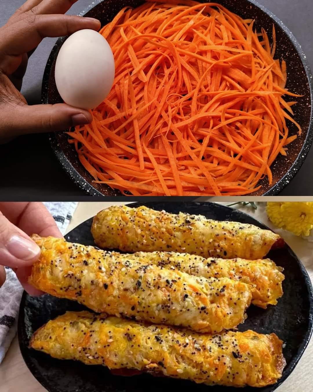 Cheesy Carrot Flatbreads