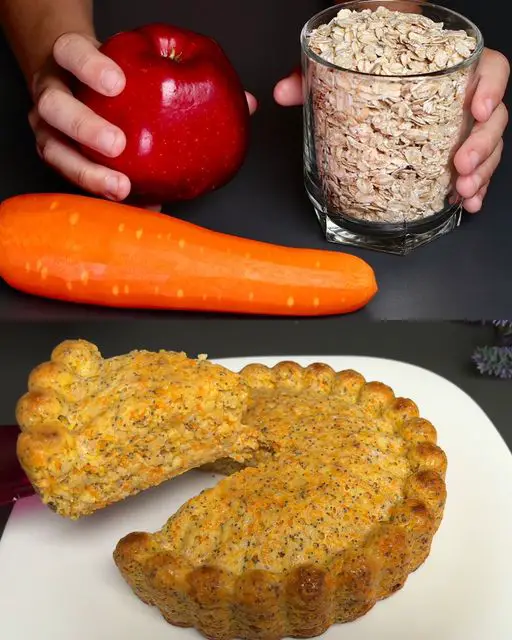Oatmeal Carrot and Apple Cake with Poppy Seeds