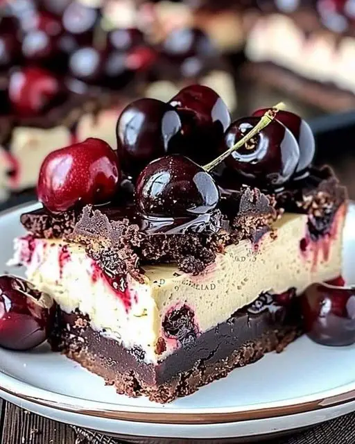 Chocolate Cherry Cheesecake Bars: A Sweet and Creamy Delight