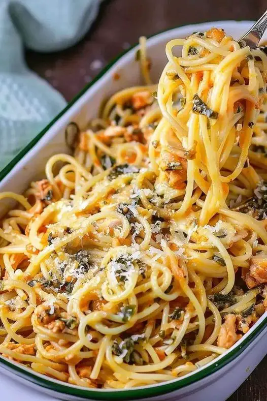 BBQ Chicken Spaghetti