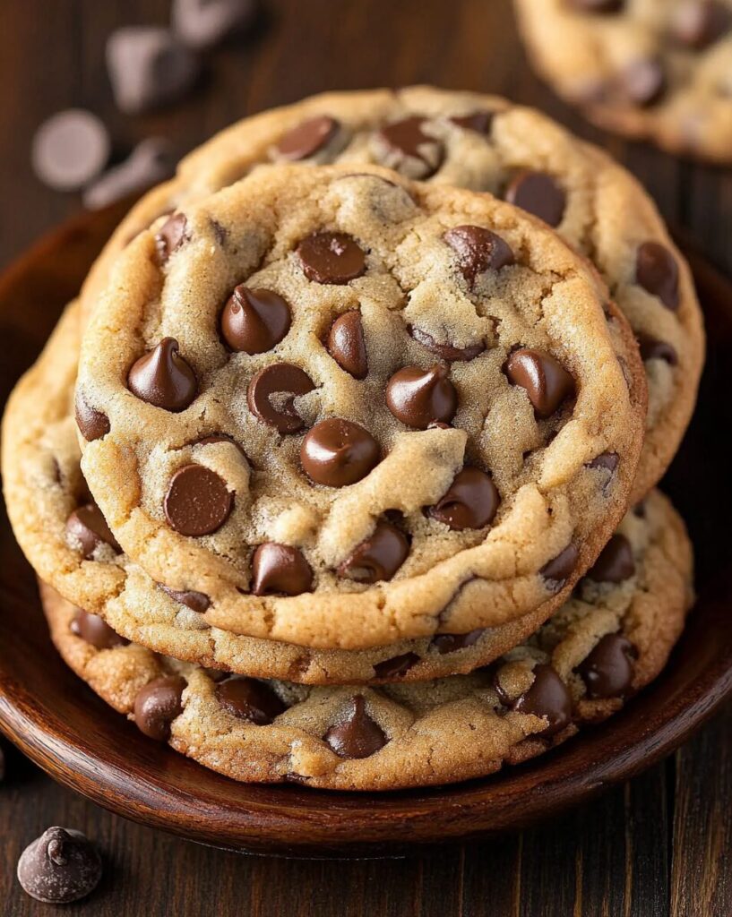 Bakery-Style Chocolate Chip Cookies finished dish