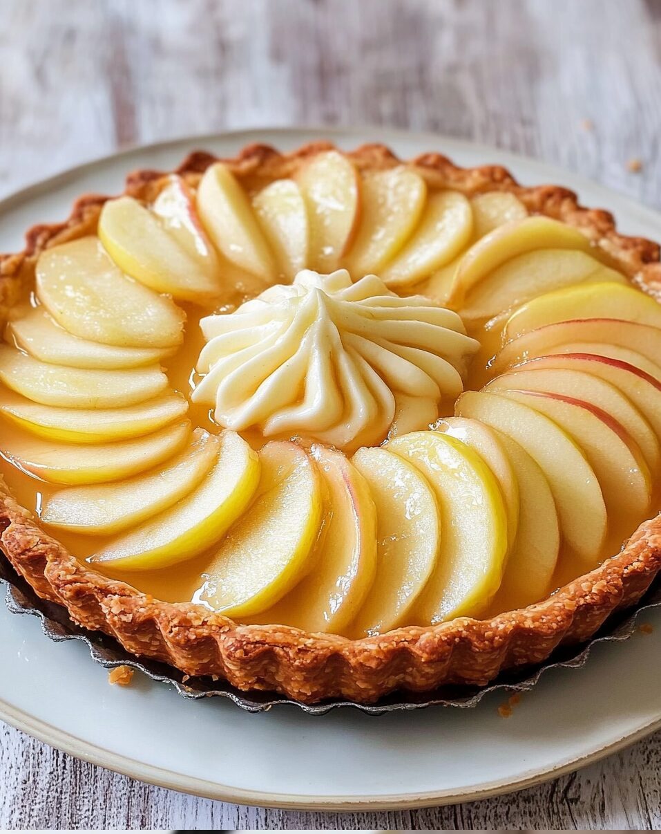 French Apple Tart Recipe With Pastry Cream
