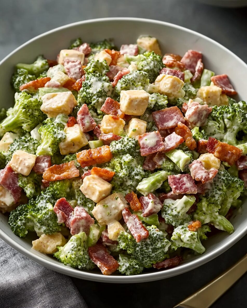Bacon Ranch Broccoli Salad