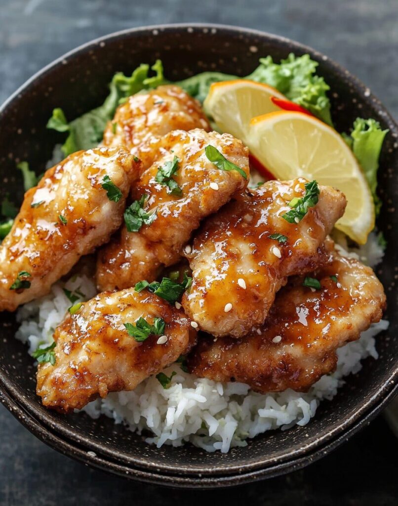 Bang Bang Chicken finished dish