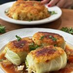 Hearty Stuffed Cabbage Rolls with Tomato and Sour Cream Sauce Hearty Stuffed Cabbage Rolls with Tomato and Sour Cream Sauce