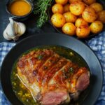Roasted Pork Neck with Garlic and Orange Potatoes Roasted Pork Neck with Garlic and Orange Potatoes