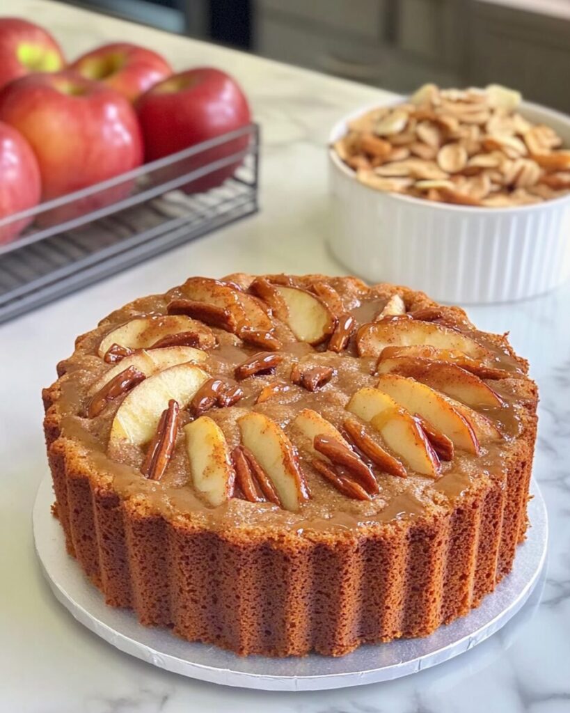 Caramelized Apple Cinnamon Cake