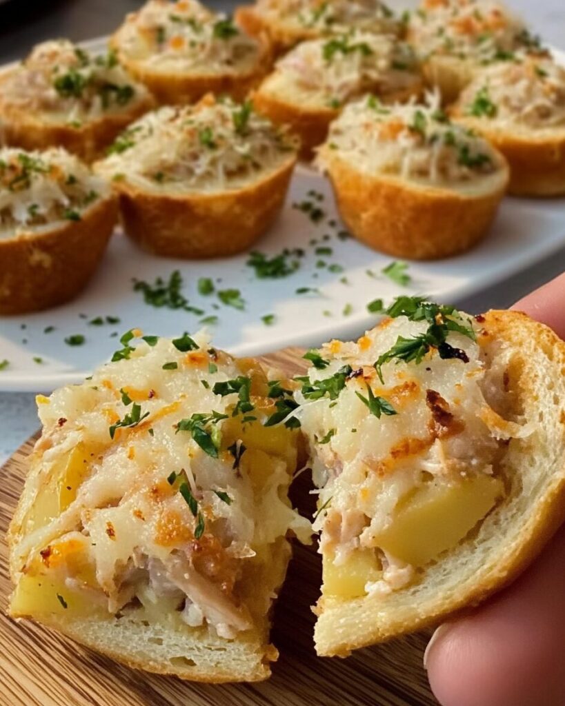 Tuna and Potato Stuffed Bread Bites