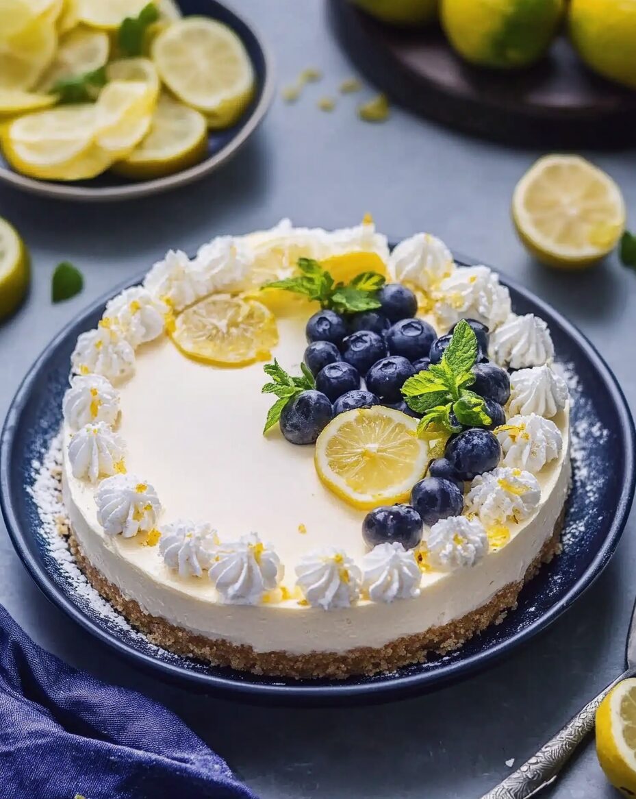 No-Bake Lemon Cheesecake