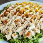 Fresh Chicken Caesar Salad with Crunchy Croutons Fresh Chicken Caesar Salad with Crunchy Croutons