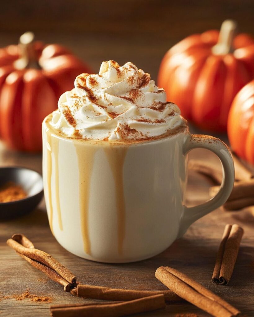 Homemade Pumpkin Spice Latte finished dish