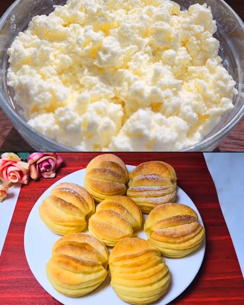 Cottage Cheese Pastry with Vanilla: Soft and Sweet Delight finished dish