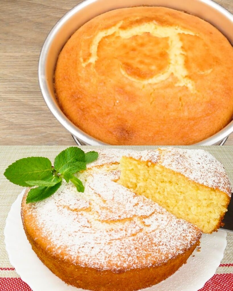 Lemon-Vanilla Cake finished dish