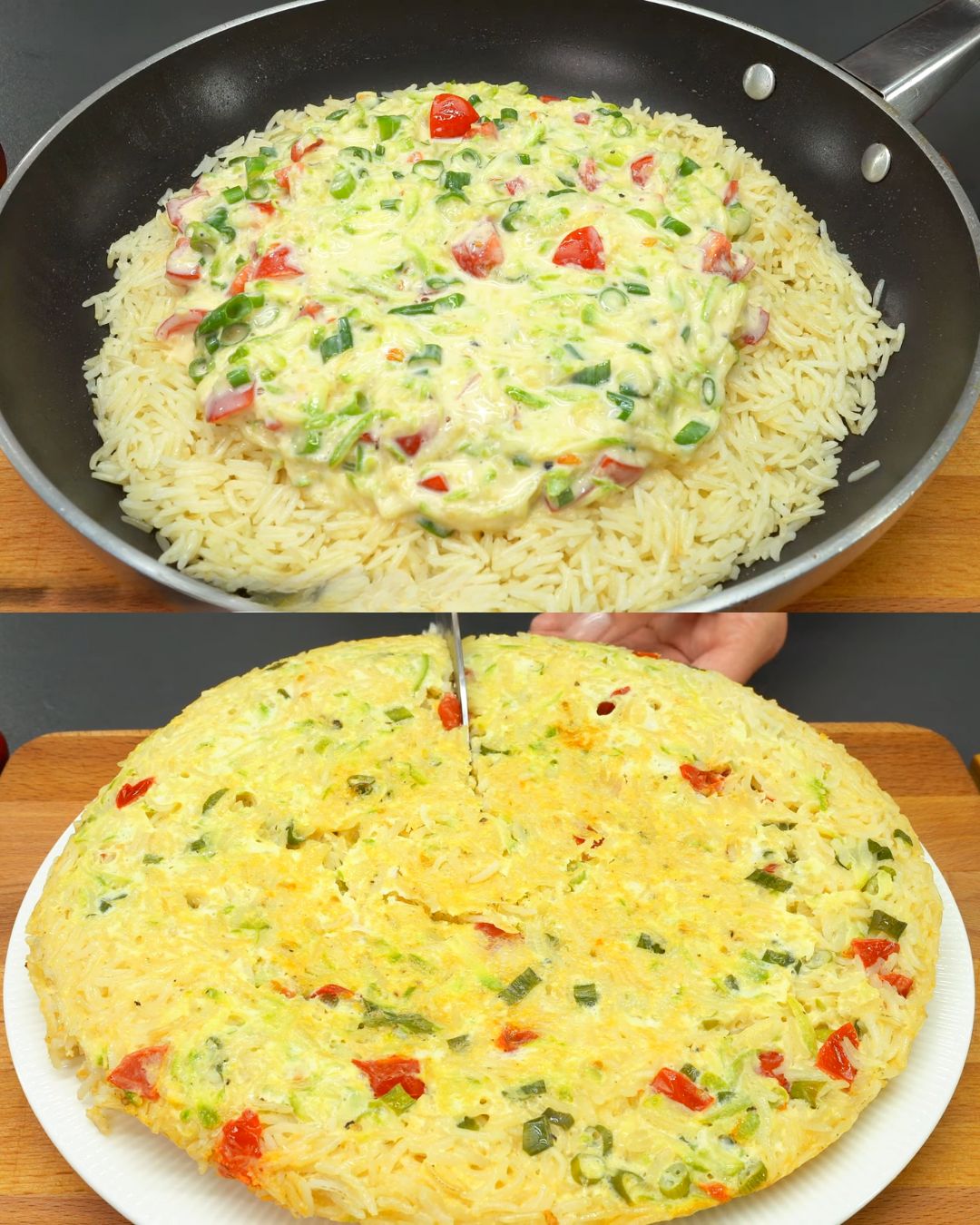 Zucchini and Rice Egg Bake