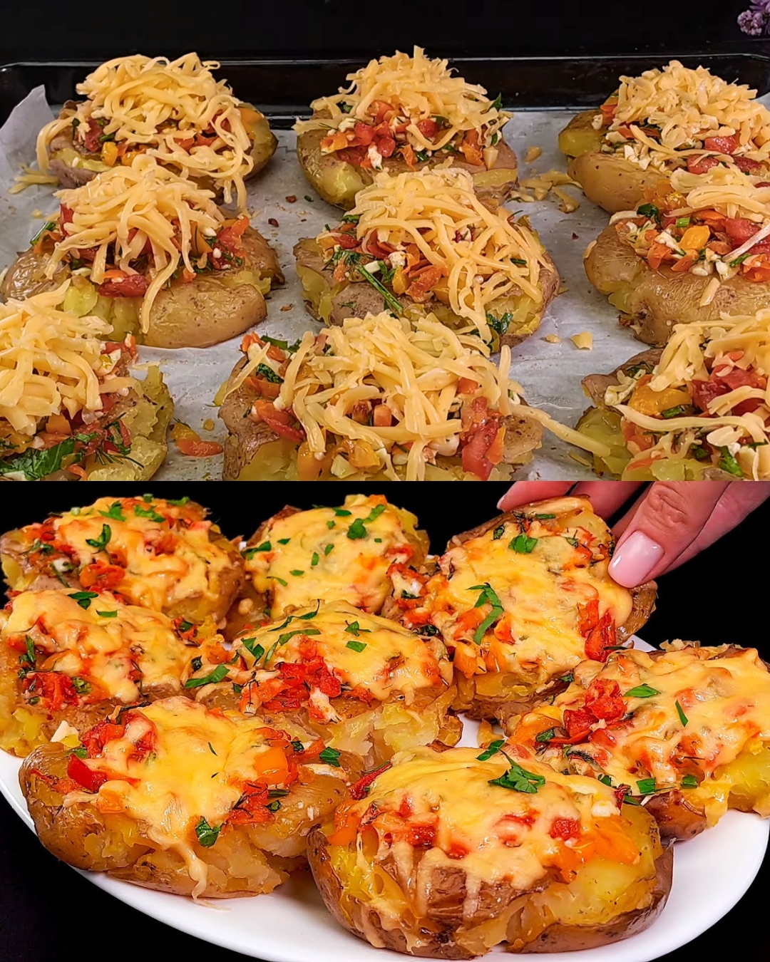 Baked Potato and Vegetable Medley Recipe