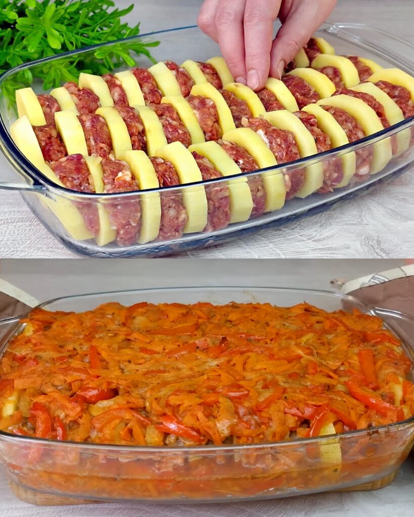 Minced Meat and Potato Bake finished dish