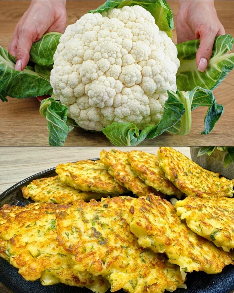 Crispy Cauliflower Fritters Recipe finished dish