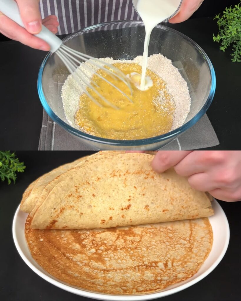 Oatmeal Pancakes Recipe finished dish
