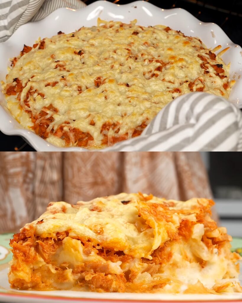 Tuna and Mashed Potato Casserole Recipe finished dish