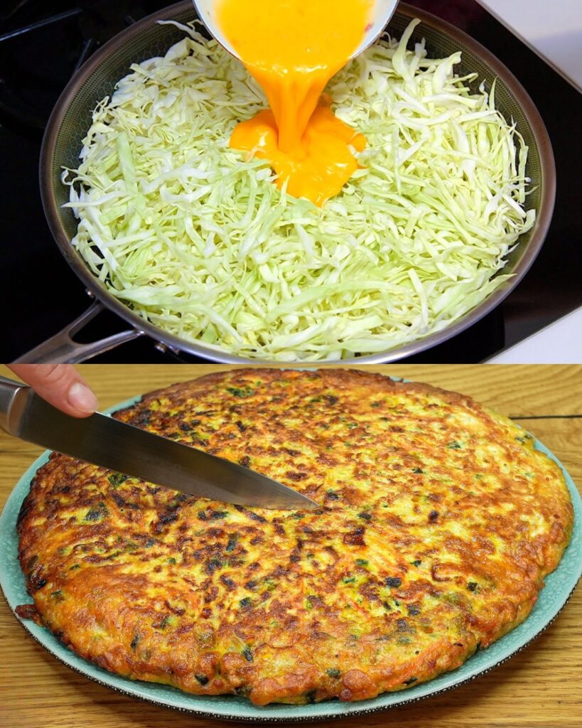 Cabbage Pancake Recipe finished dish