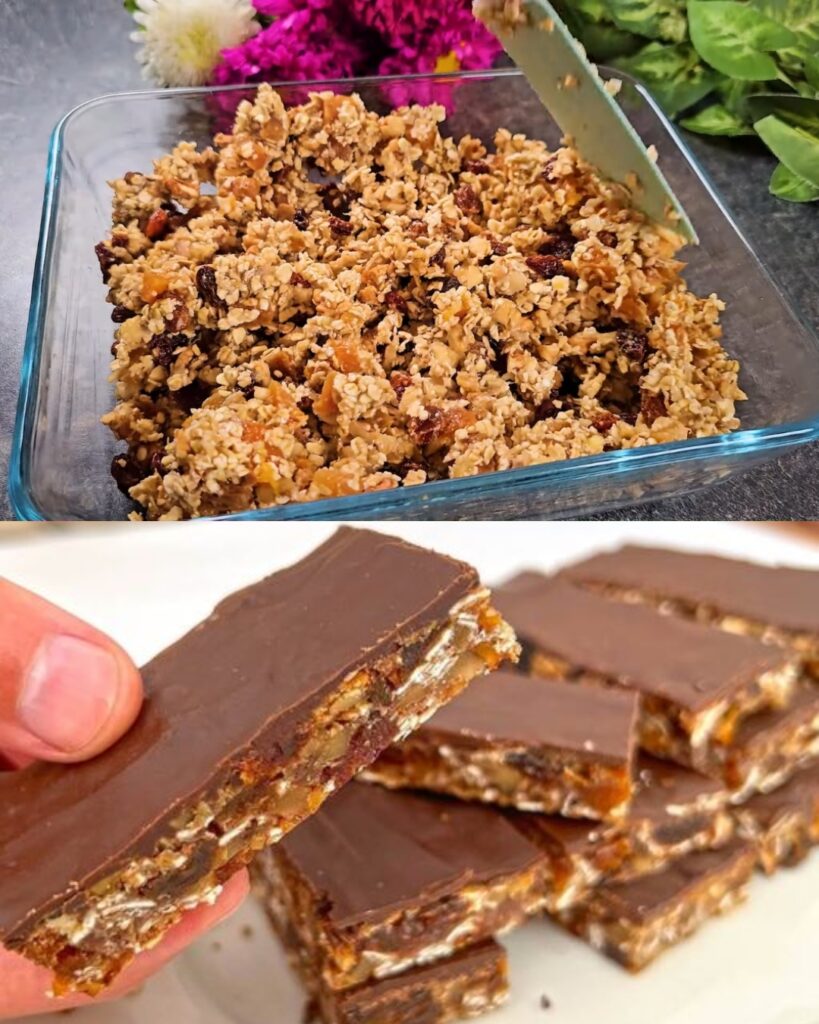 No-Bake Oat, Raisin, and Apricot Bars Recipe finished dish