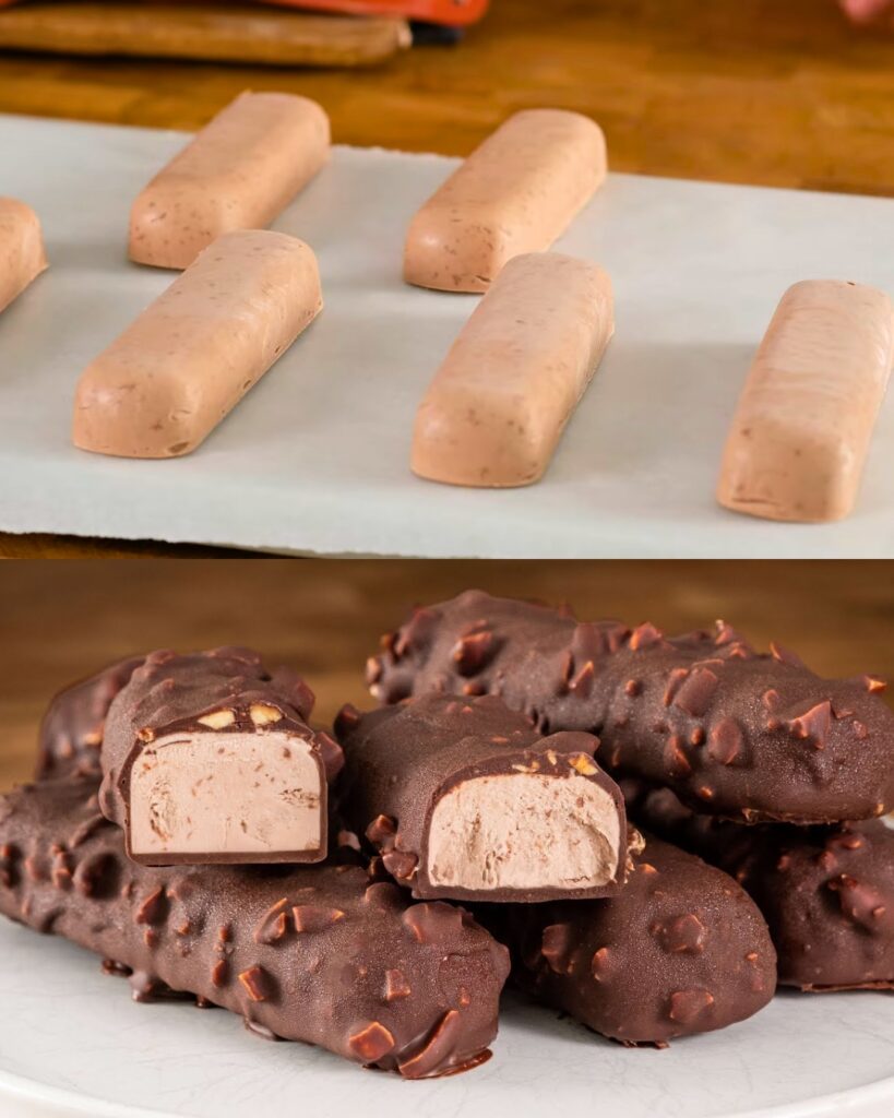 Decadent Frozen Chocolate Bars with Peanut finished dish