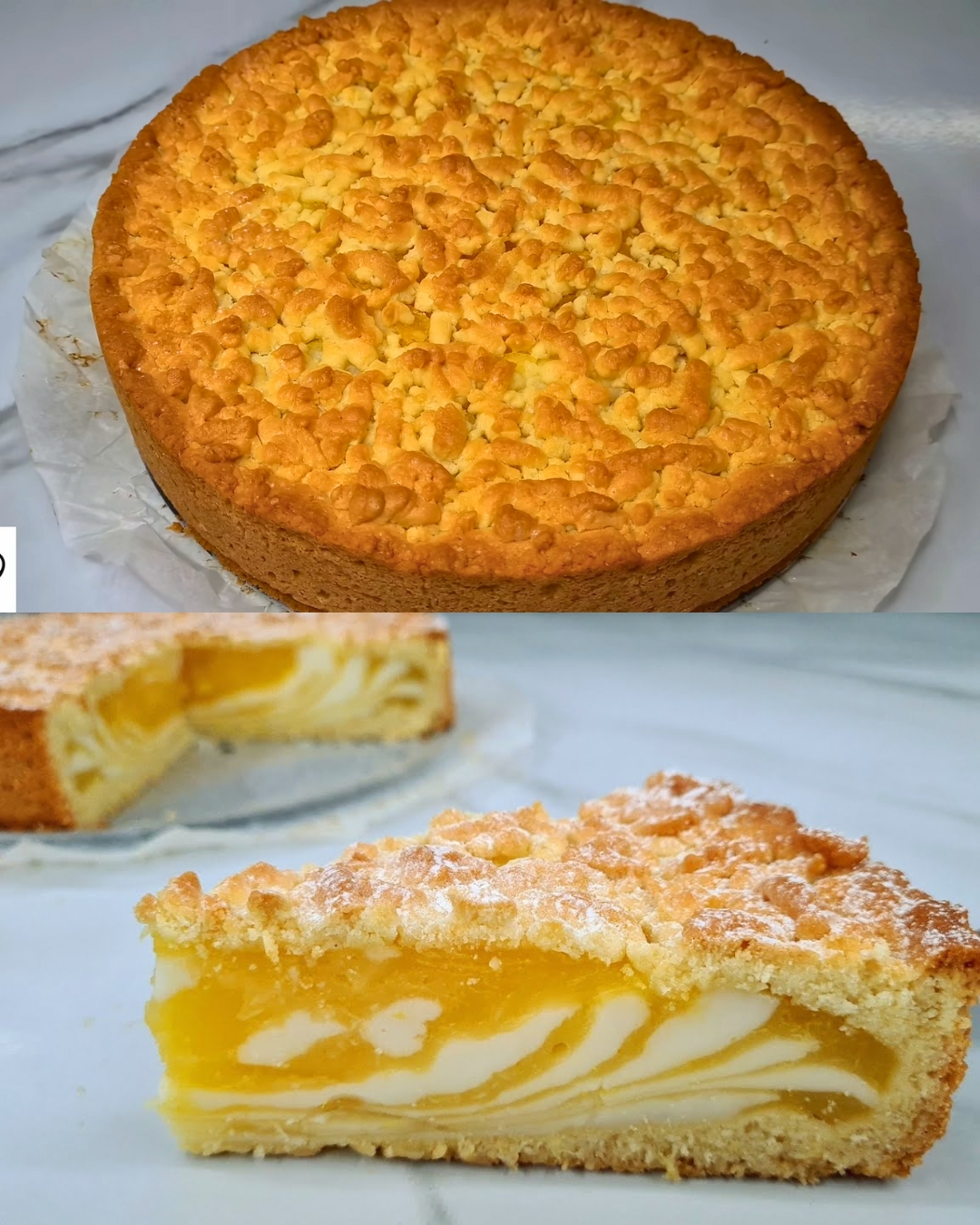 Layered Orange and Milk Cream Tart