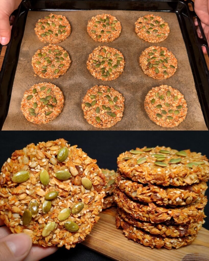 Oatmeal Cookies with Carrots, Nuts, and Seeds