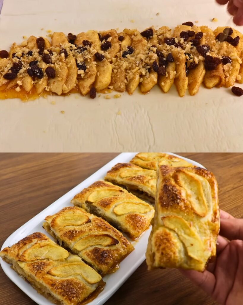 Apple and Apricot Puff Pastry Tart