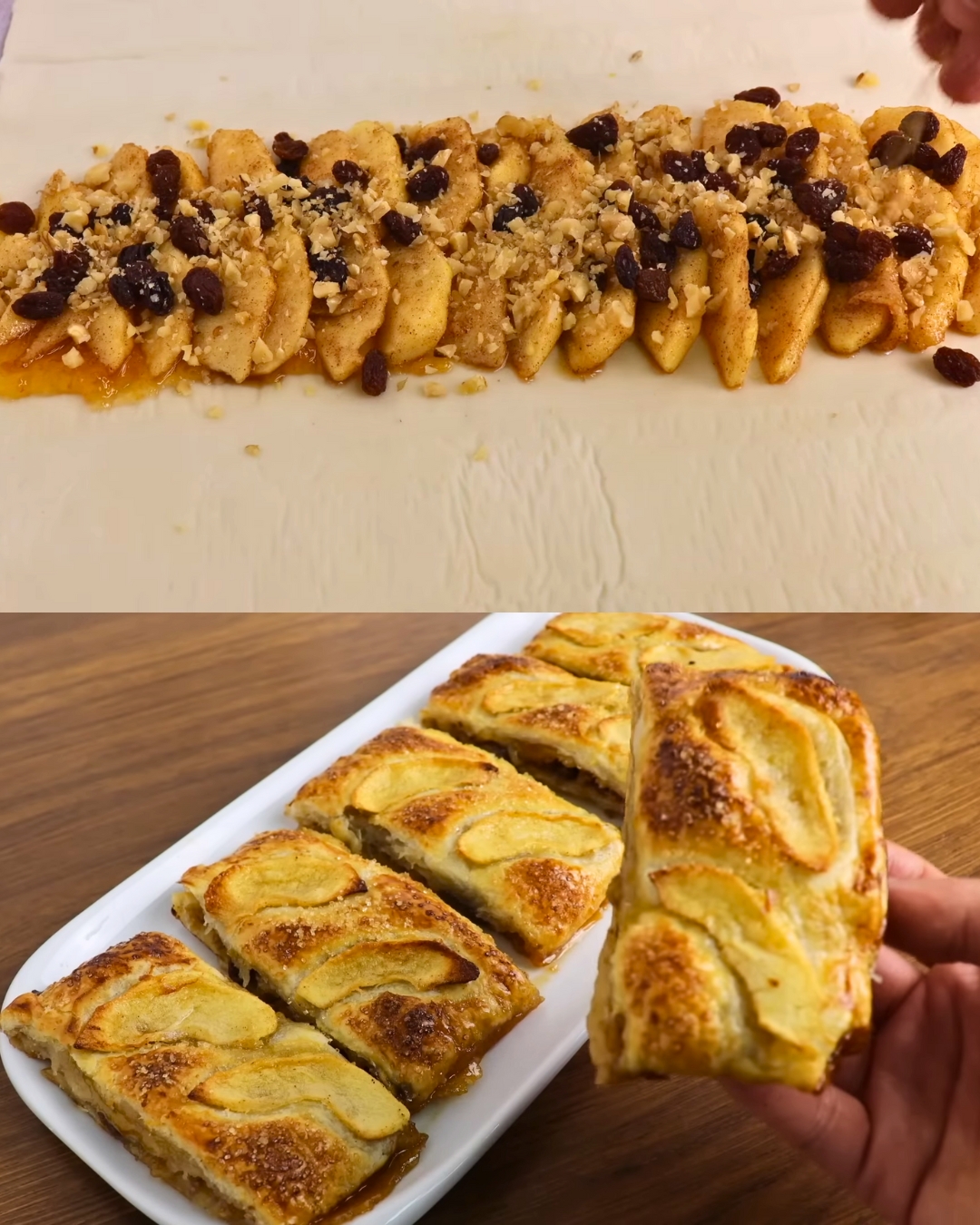 Apple and Apricot Puff Pastry Tart