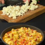 Cauliflower and Sausage Skillet with Egg and Cheese Cauliflower and Sausage Skillet with Egg and Cheese