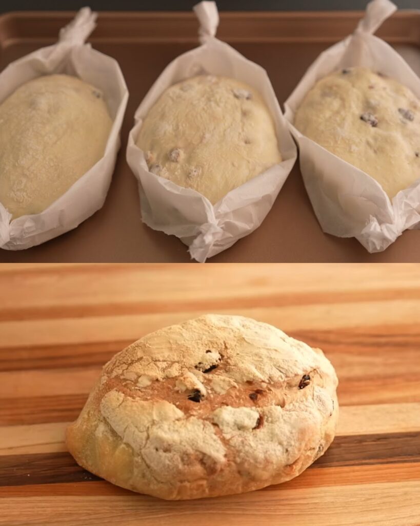 Cranberry Walnut Artisan Bread finished dish