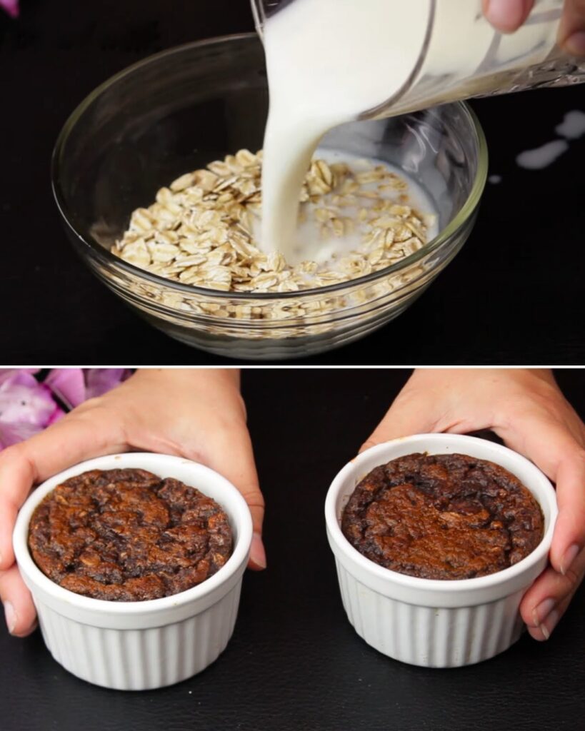 Banana Oatmeal Cocoa Bake Recipe finished dish