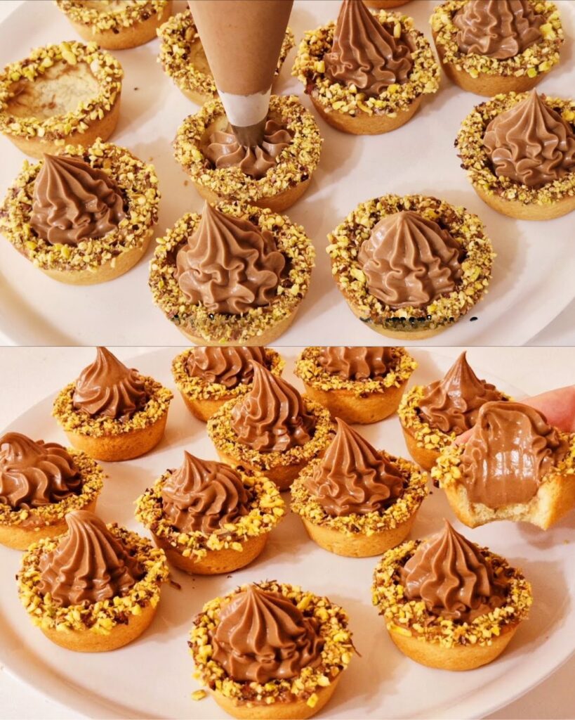 Chocolate Tartlets with Vanilla Custard finished dish