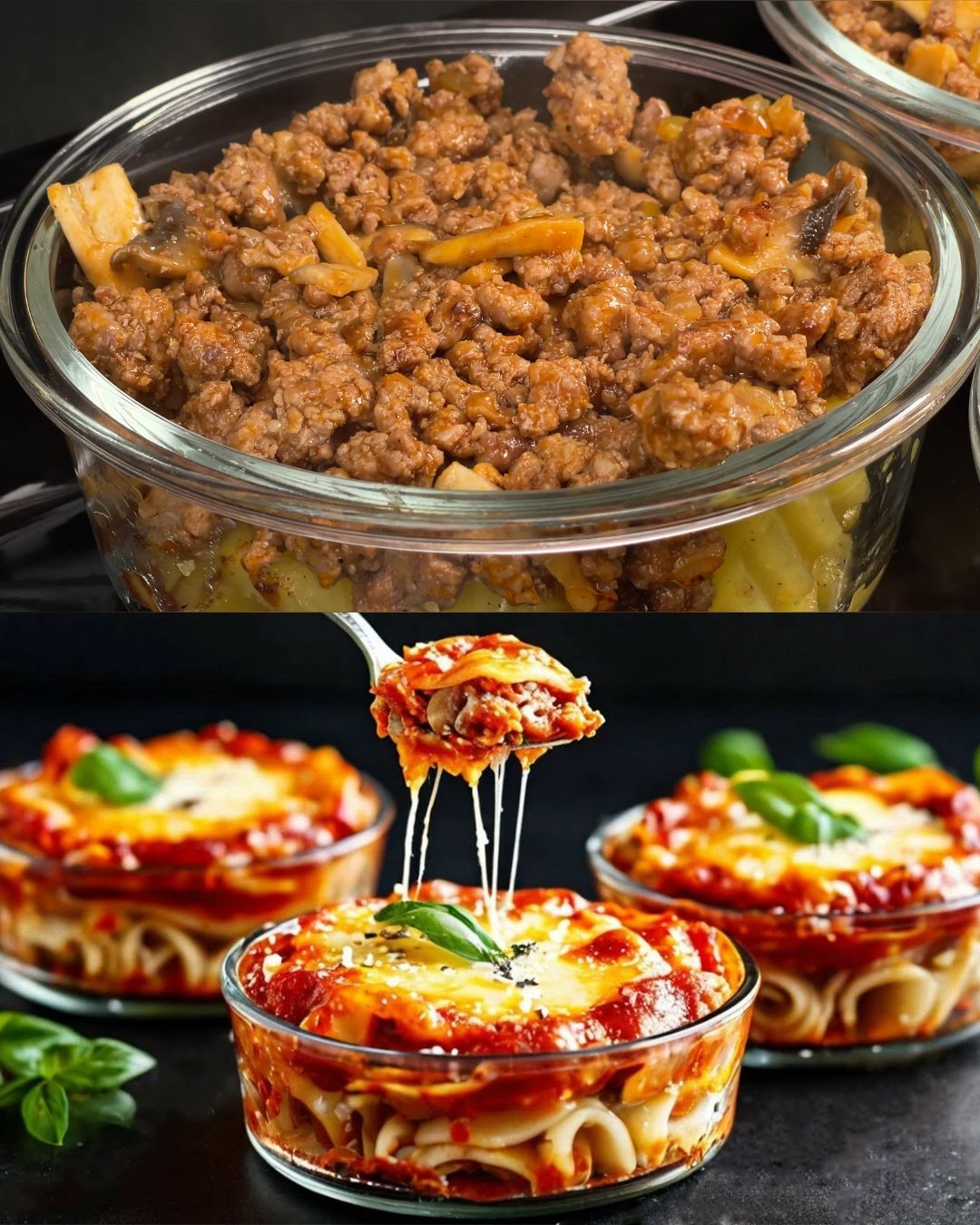 Hearty Minced Beef and Potato Casserole with Creamy Garlic Cucumber Sauce