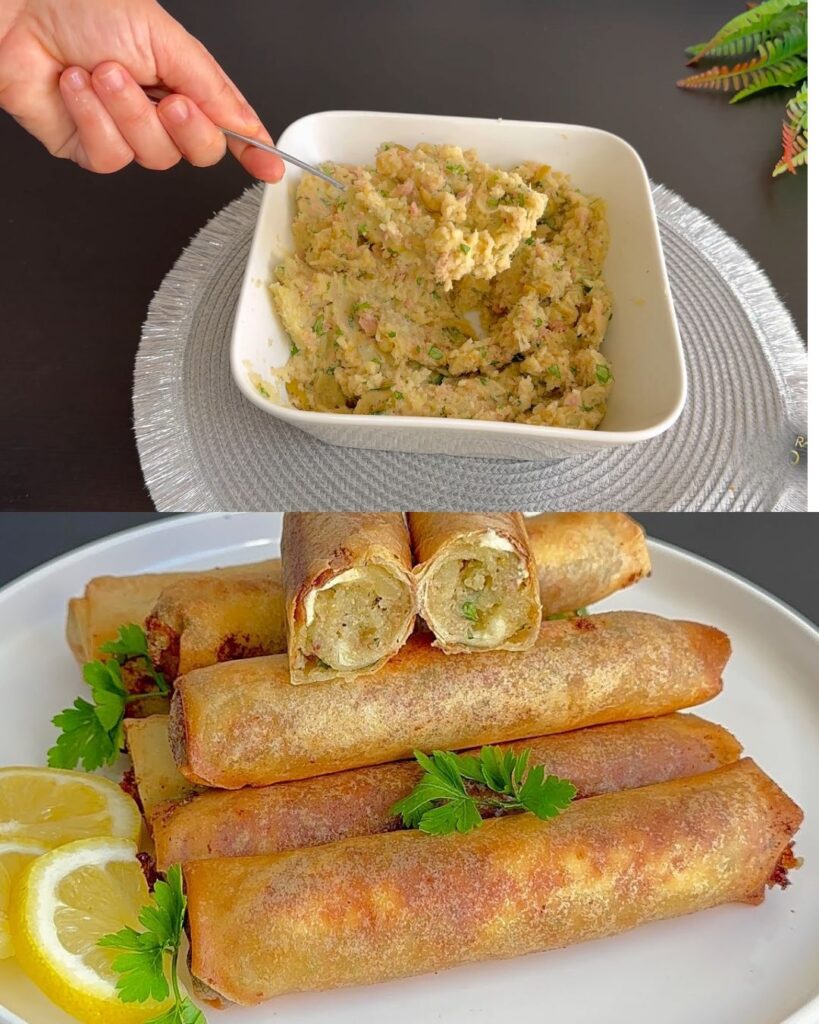 Crispy Tuna and Potato Cigars