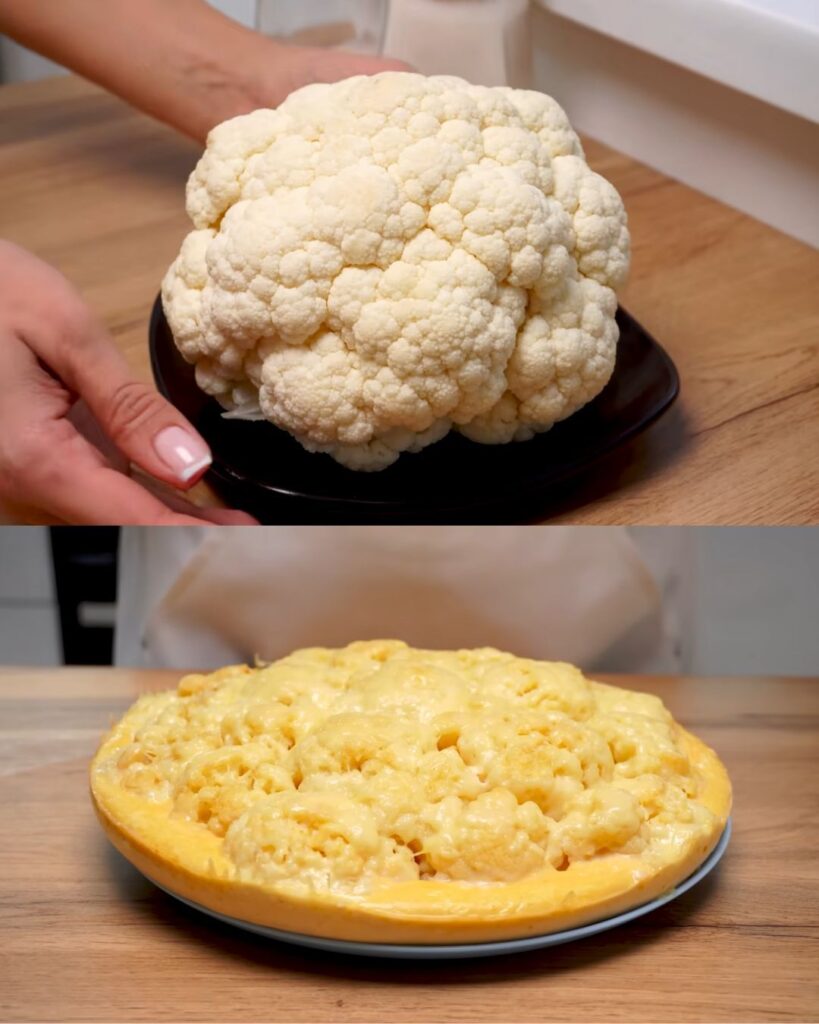 Cheesy Cauliflower and Potato Bake