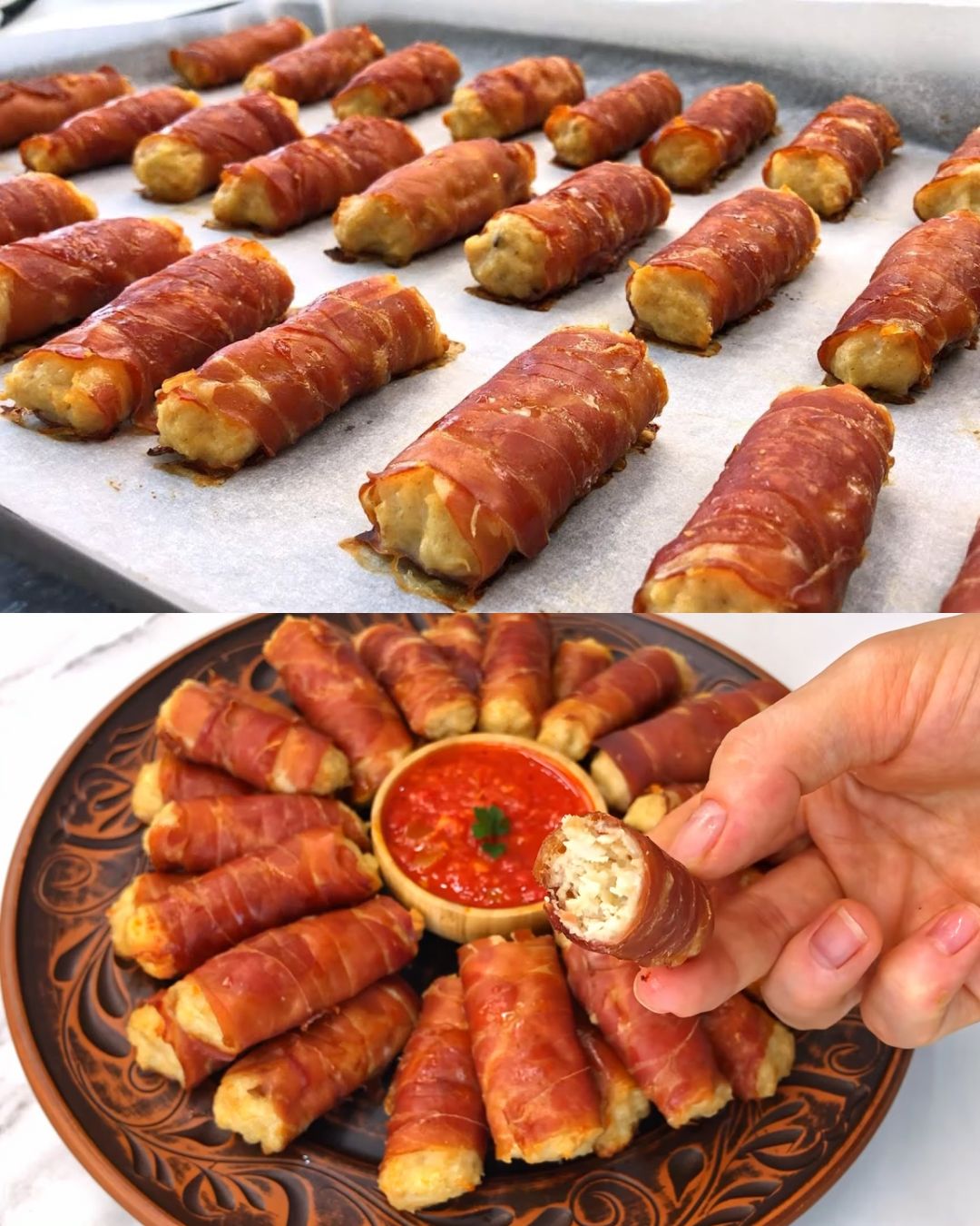 Love-Filled Meatloaf with Prosciutto, Cheese, and Kefir
