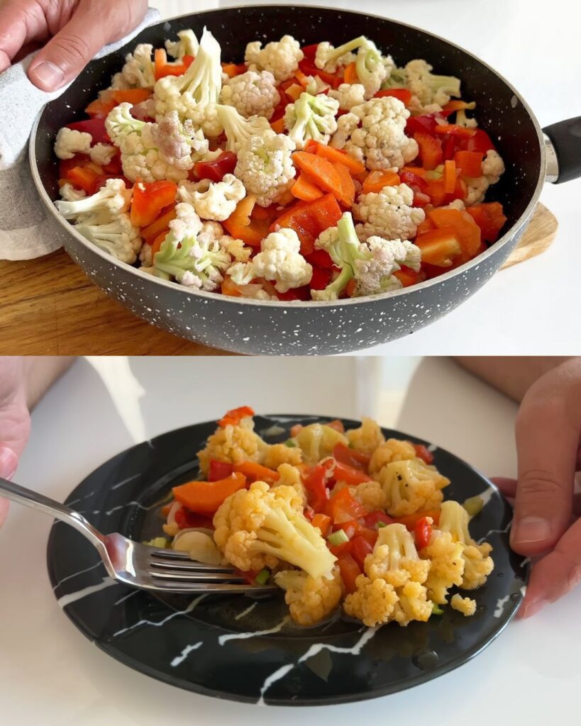 Vegetable Stew with Cauliflower and Peppers