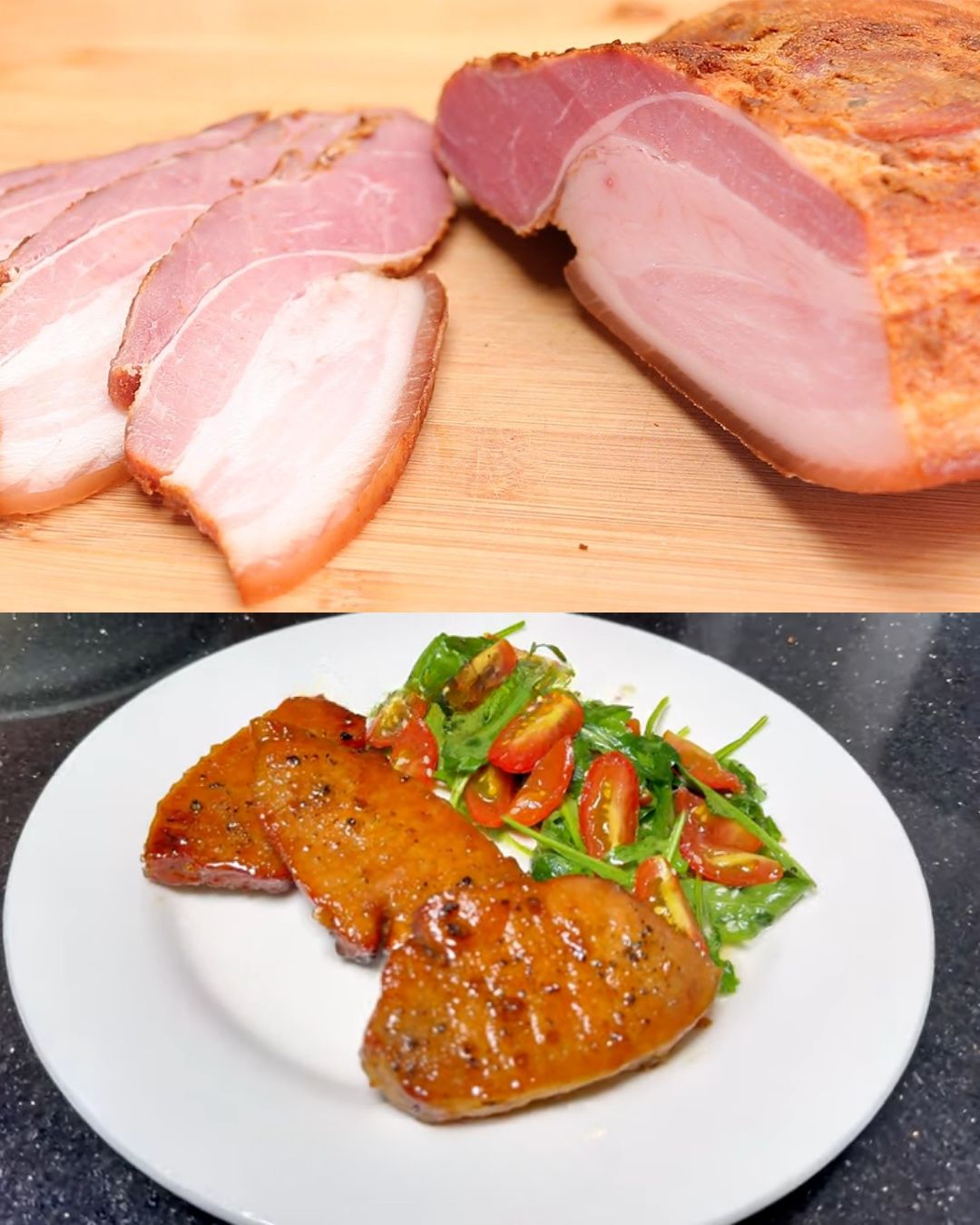Slow-Roasted Pork Belly with Herb-Infused Marinade and Vegetable Side Dish