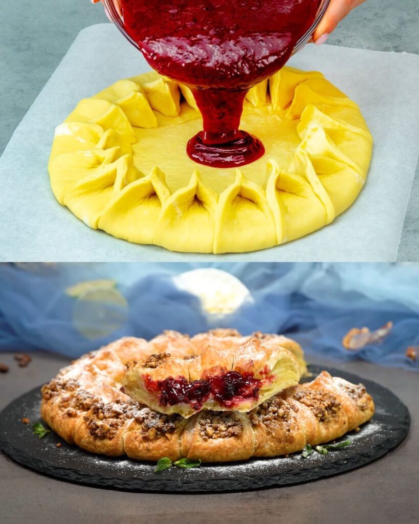 Mixed Nut and Berry Puff Pastry Tart