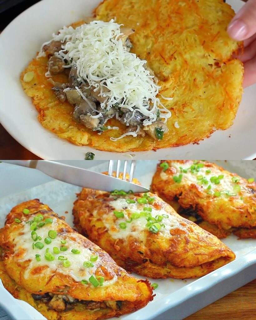Potato-Chicken Casserole with Mozzarella and Mushrooms