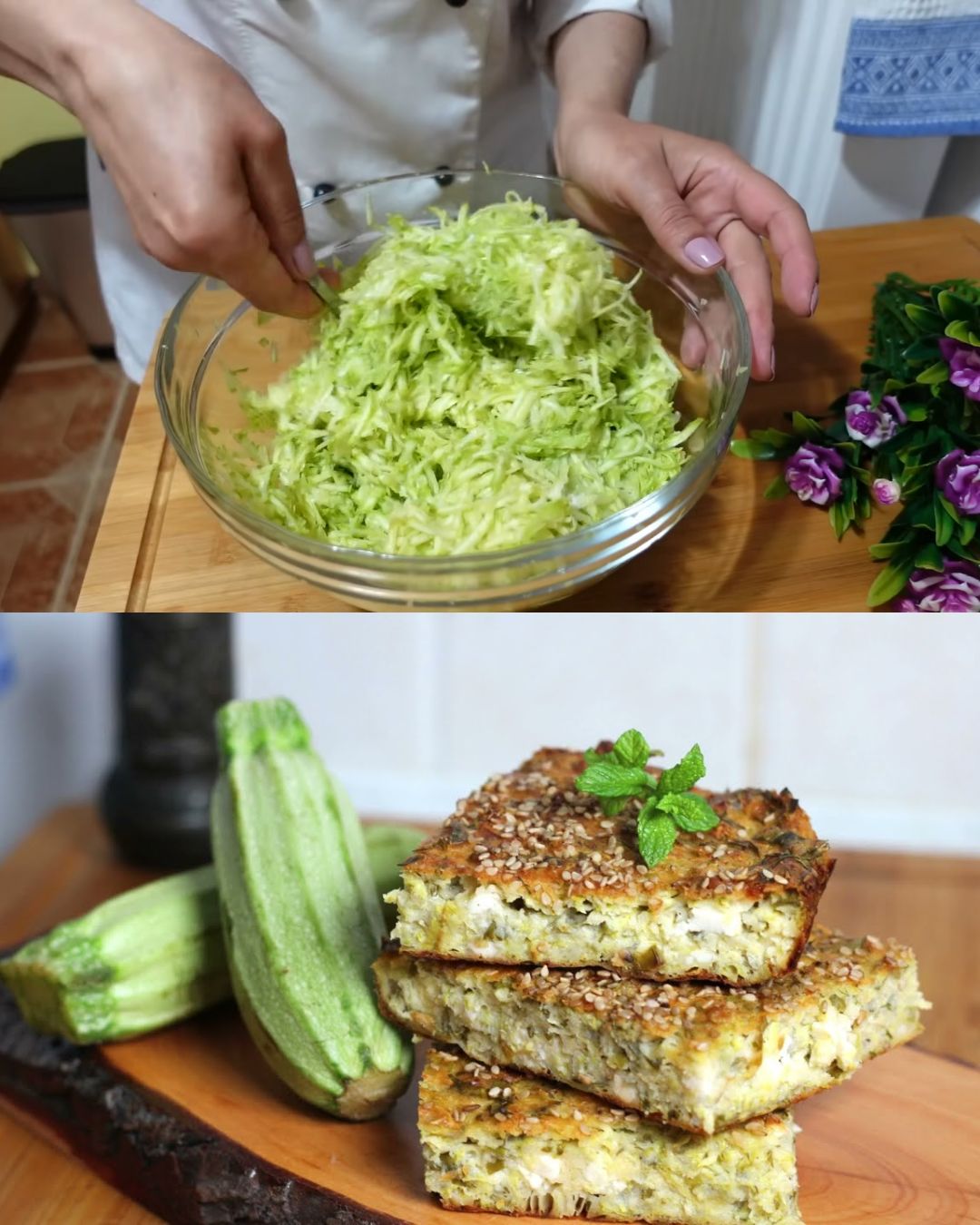 Greek-Style Zucchini Feta Bake