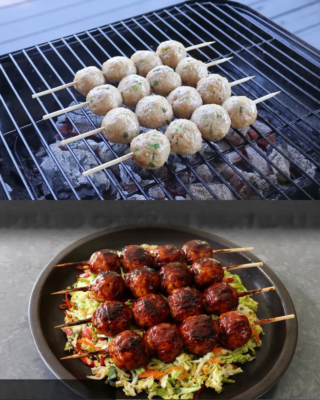 Grilled Chicken Meatballs