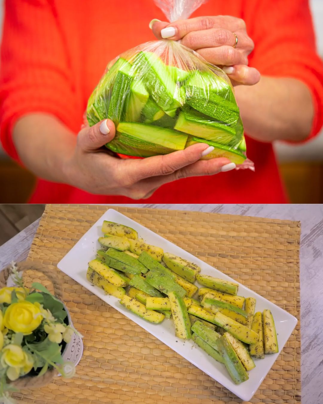 Zucchini Salad with Garlic and Herbs