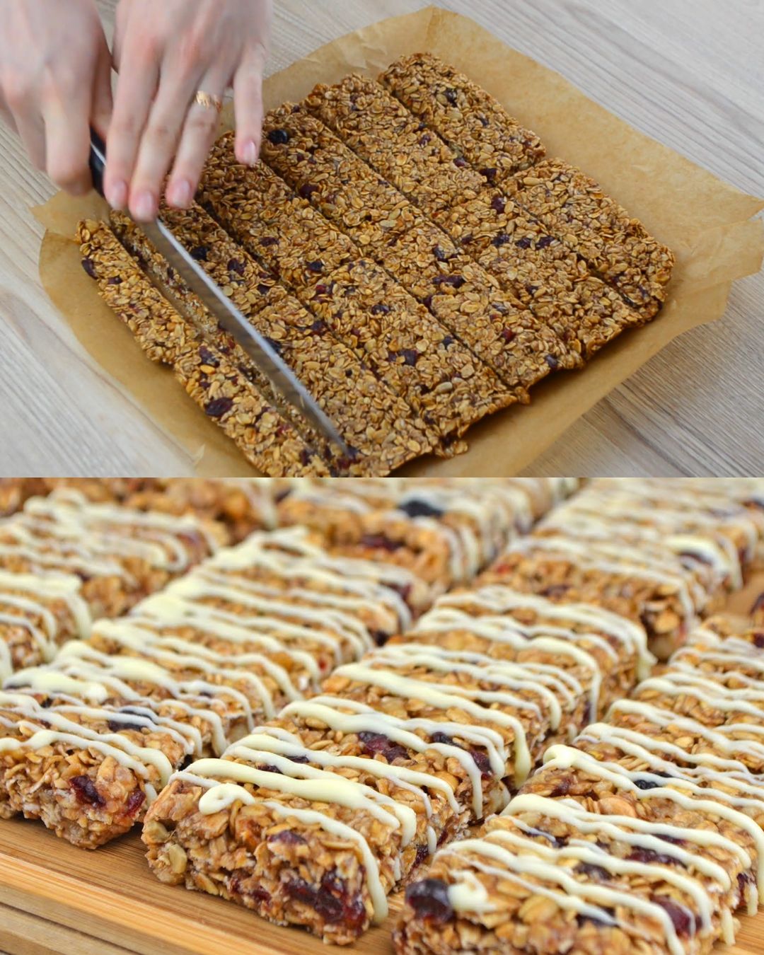 Chewy Oatmeal Bars with Cranberries, Nuts, and Chocolate